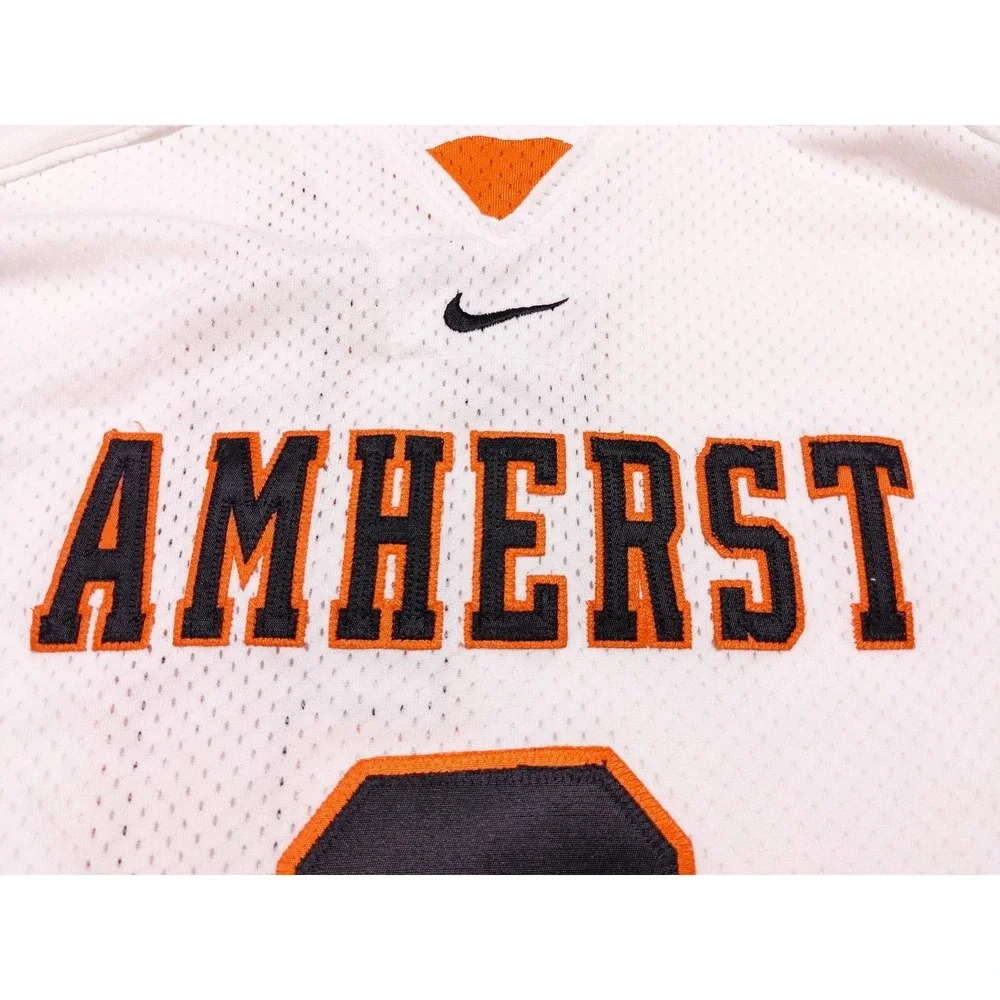 NIKE Amherst Tigers Lacrosse Jersey Central High School New York White‎ Men's XL